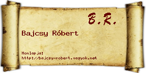 Bajcsy Róbert névjegykártya